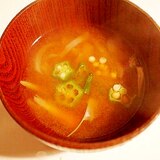 ‘和’を楽しむ　お蔵と玉ねぎのお味噌汁